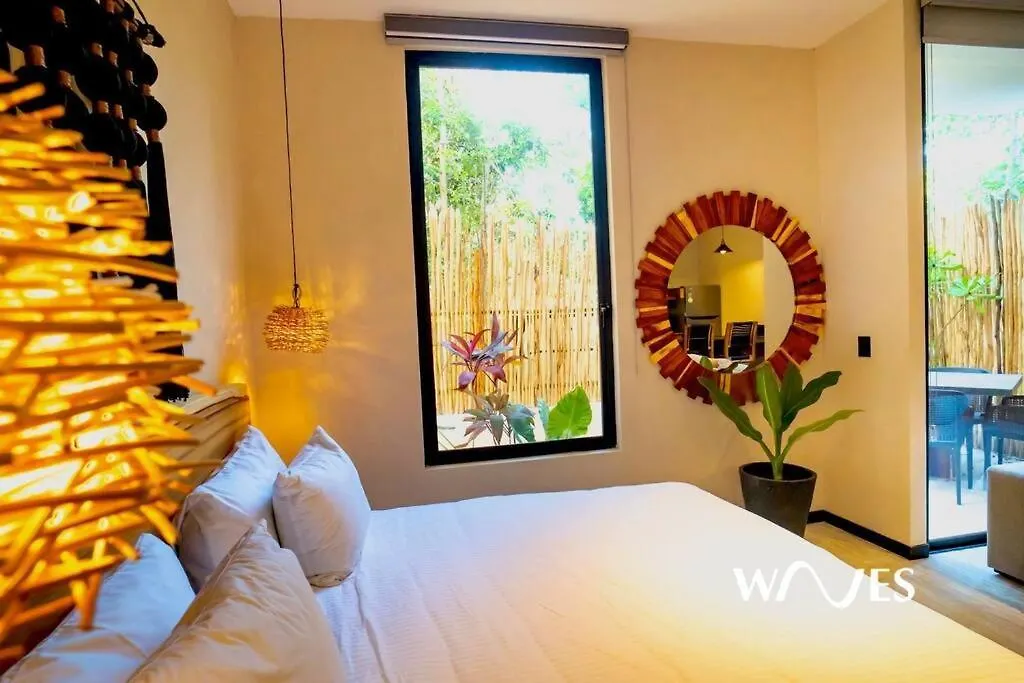 Natural Lighted Boho Chic Studio With Private Pool By Waves Tulum México