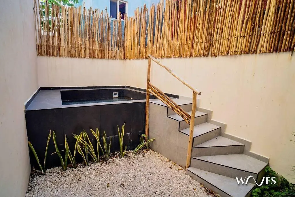Natural Lighted Boho Chic Studio With Private Pool By Waves Tulum 0*,  México
